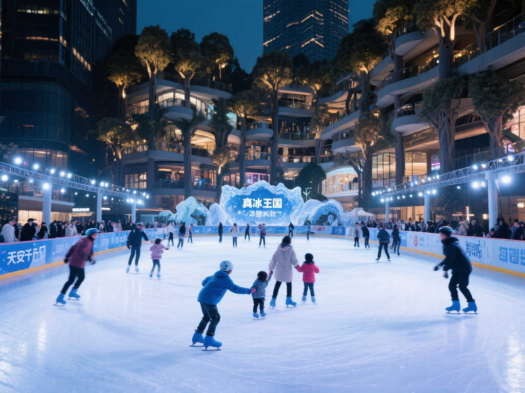 天安千树‘真冰王国’闪耀登场，家门口尽享滑冰乐趣